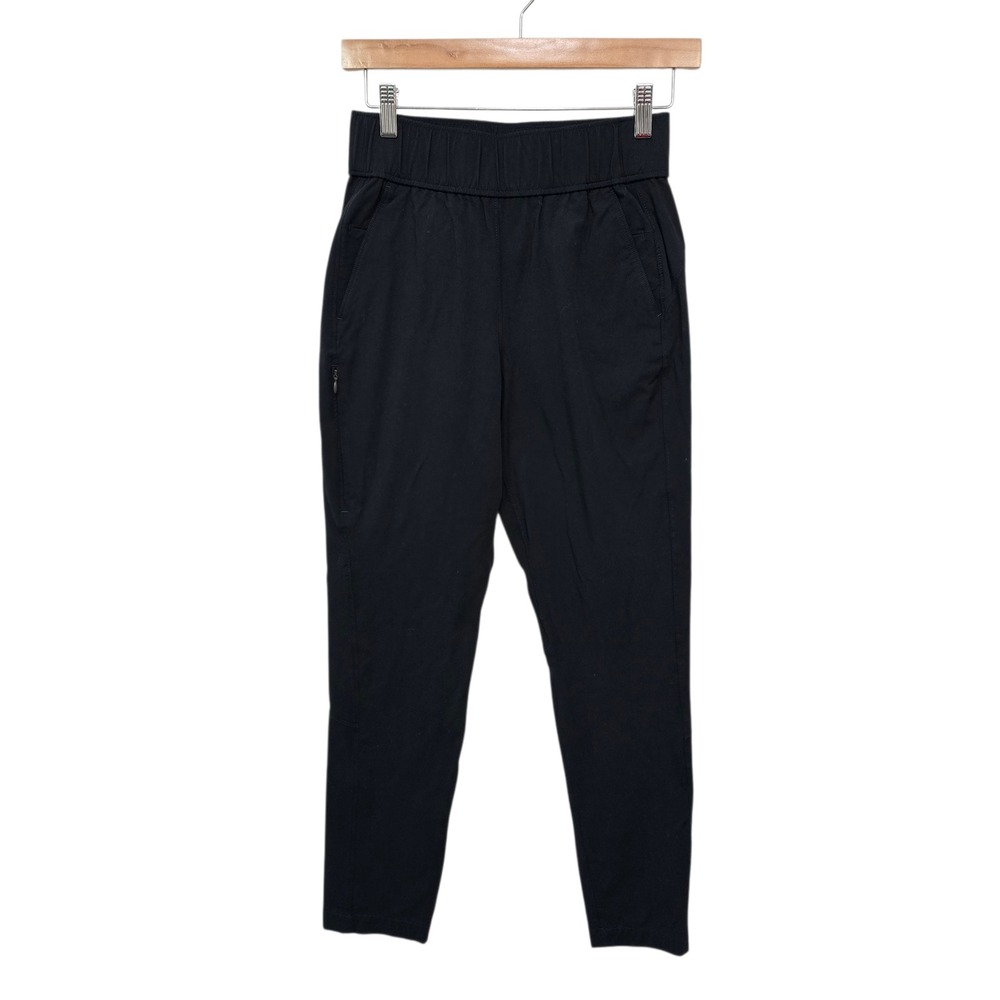 Alder Open Air Pant Black Elastic Waist Pockets Casual Lounge‎ Womens Size Small